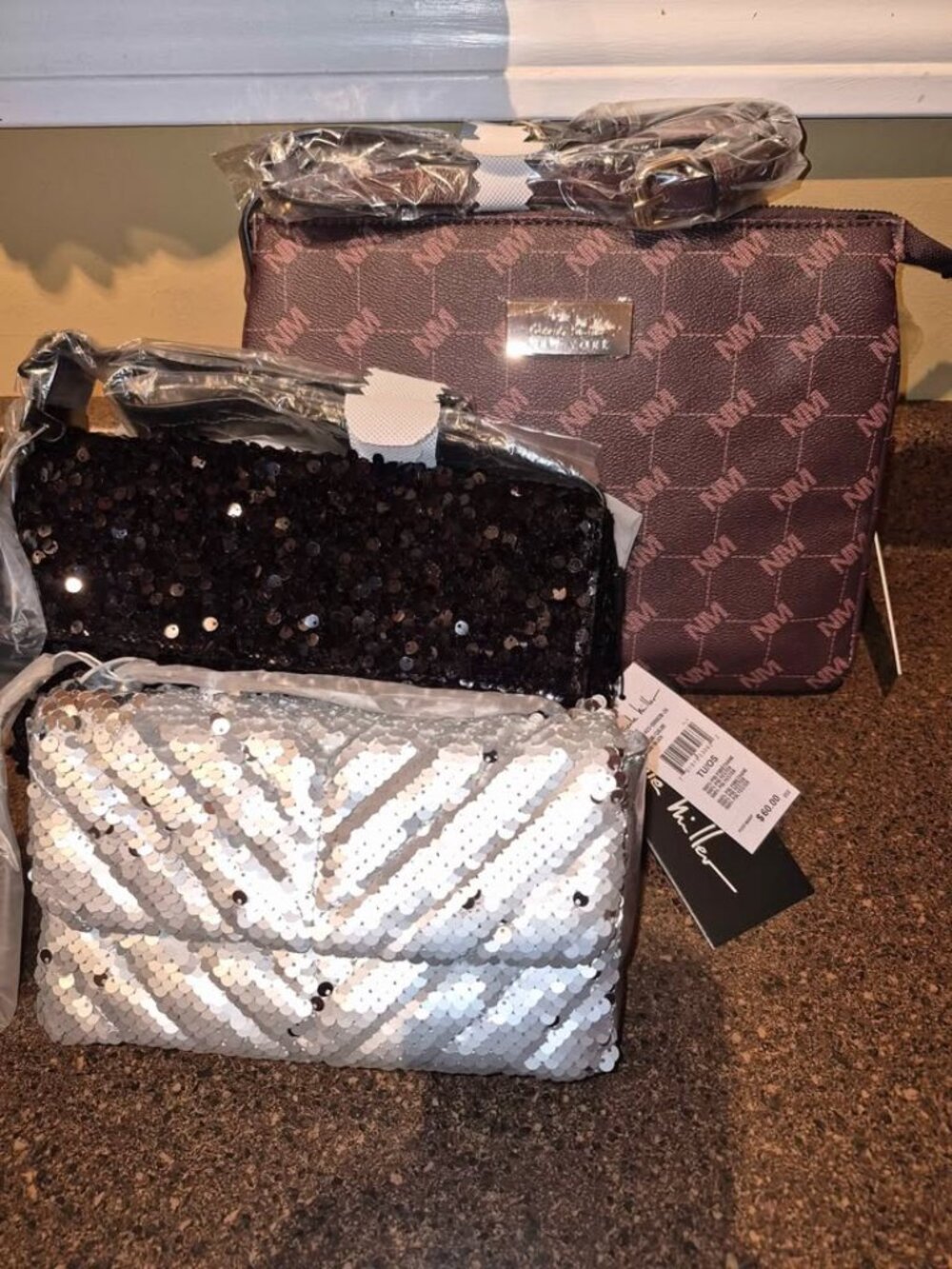 Lot of 3 Nicole Miller handbags